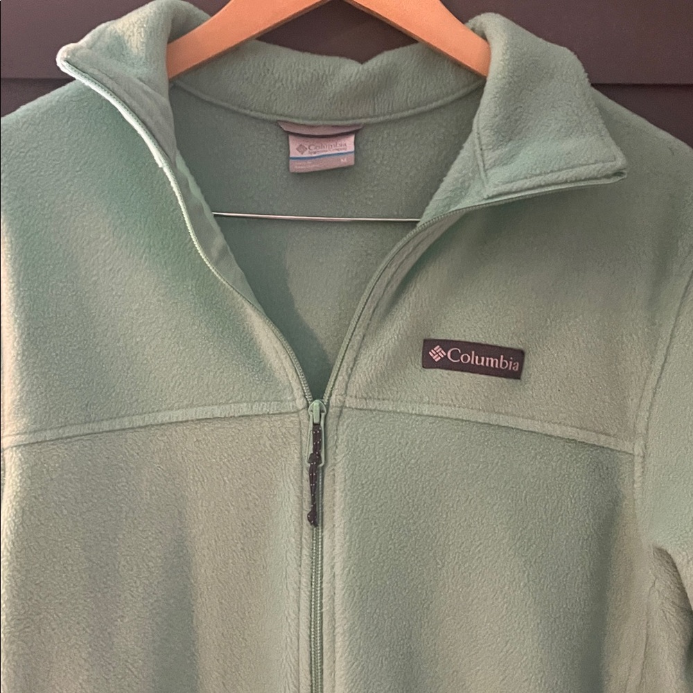 Columbia Sage Green Full-Zip Fleece